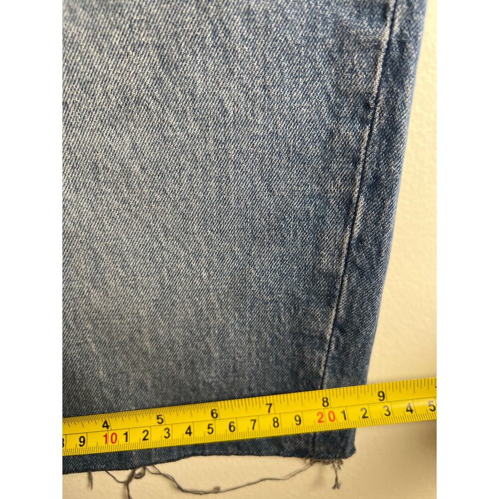 Madewell High-Rise Long Denim Shorts NWT Size 24 Button Fly - Picture 6 of 8